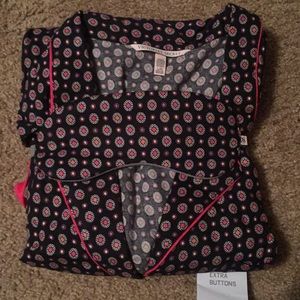 Victoria secret pajama set with sleep mask